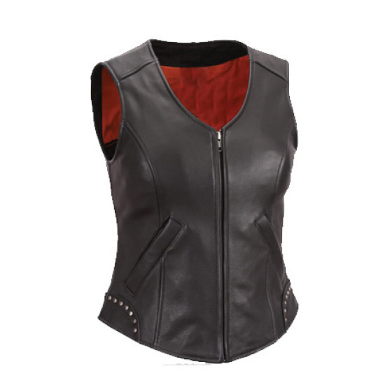 Ladies Leather Vest