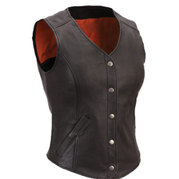 Ladies Leather Vest