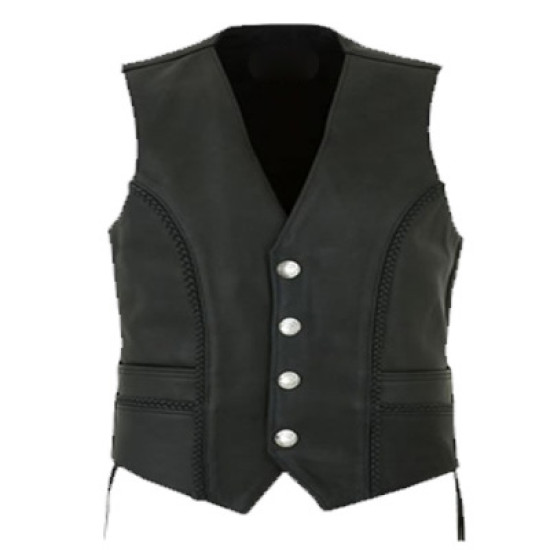 Leather Vest Men