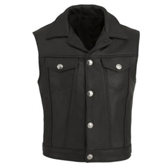 Leather Vest Men