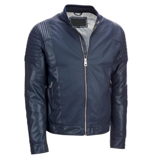 Men Motorcycle Leather Jacket