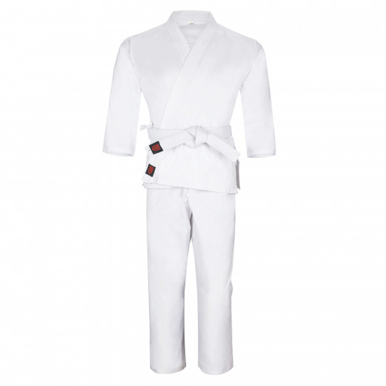 Karate Uniform for Youth (8 Ounces)  with white belt